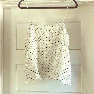 Everlane polka dot silk cami sz 10